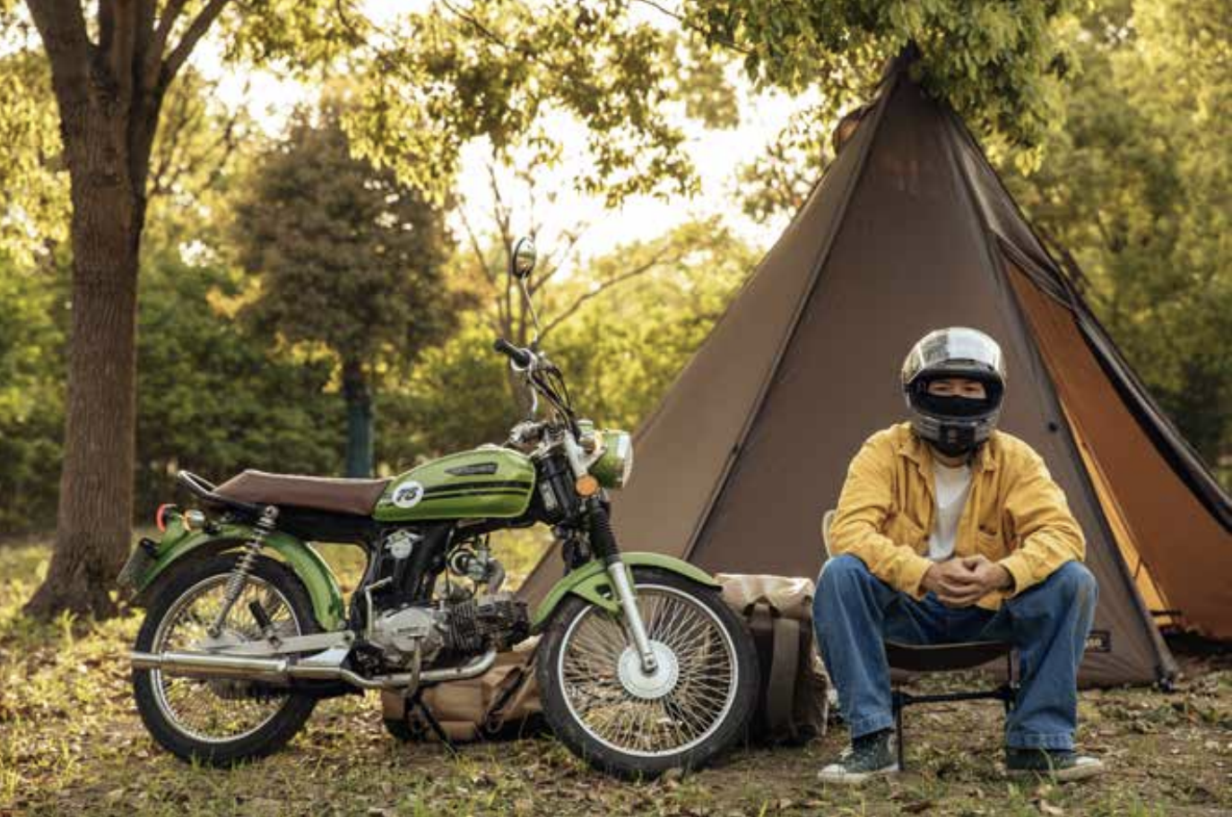 Glamping scene in Hangzhou